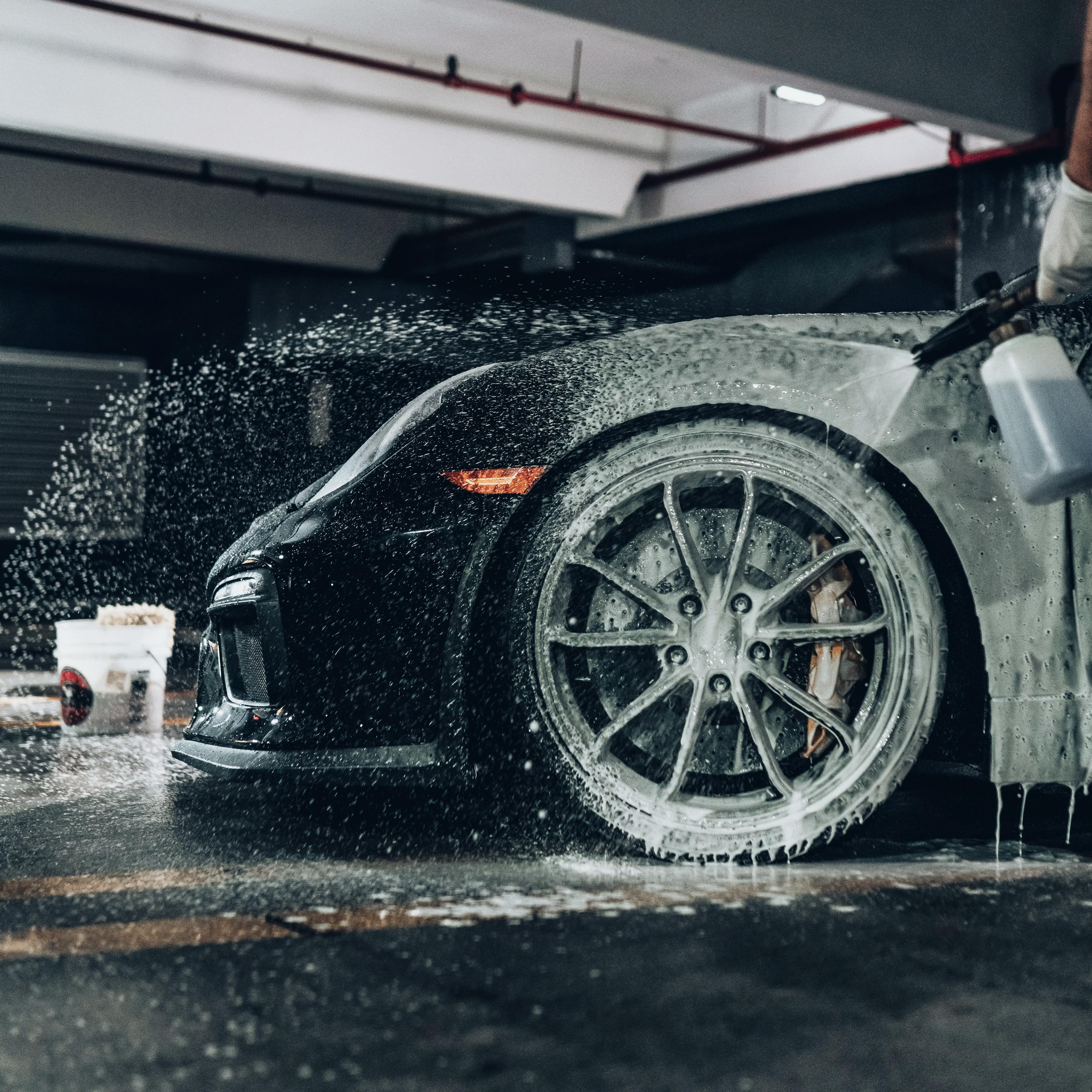 Reinigung einer Porsche