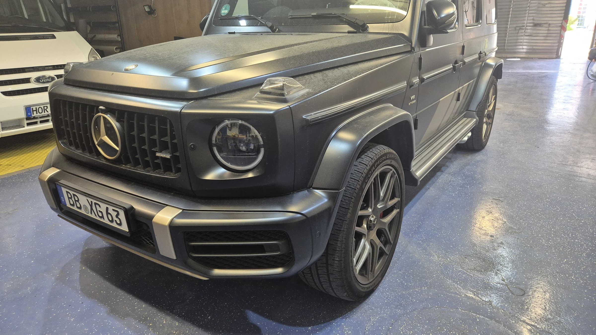 Mercedes-AMG G63 in der Werkstatt